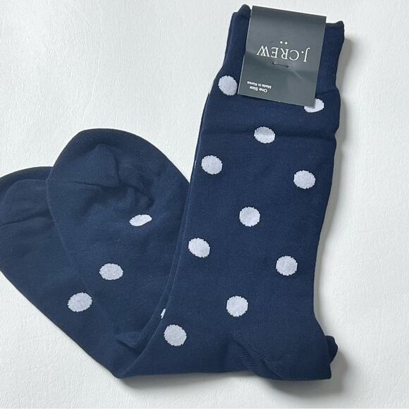 J.Crew Polka Dot Dress Style Trouser Socks One Size NWT - Picture 6 of 9